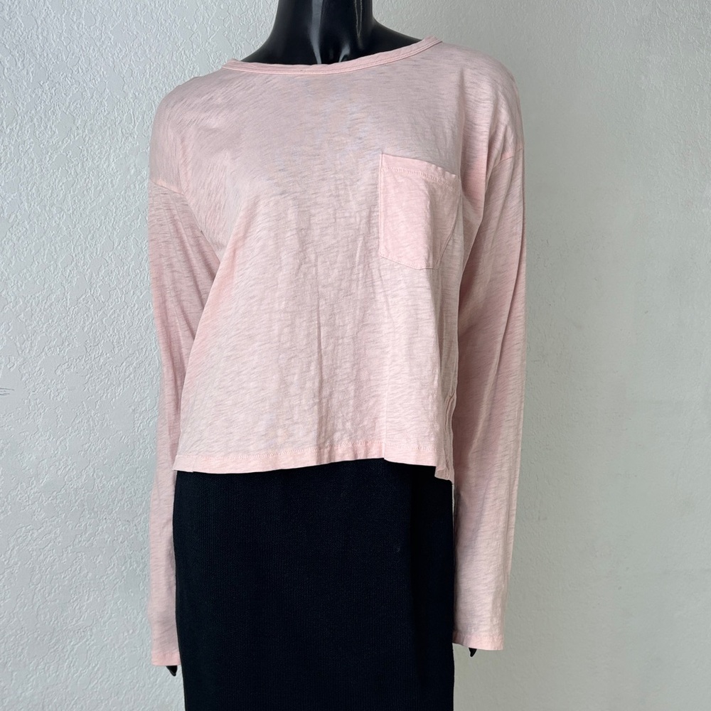 rag & bone Soft Pink Long Sleeve Tee